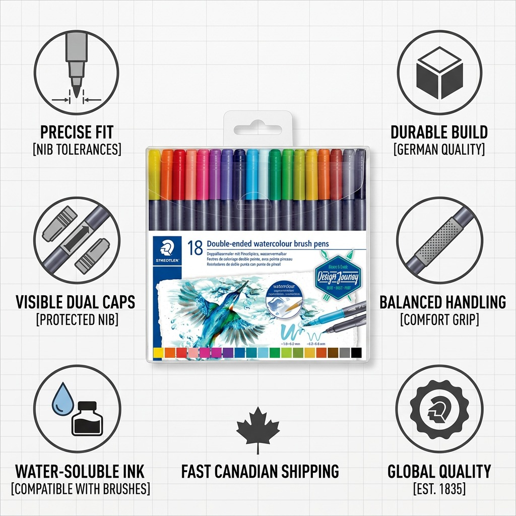 STAEDTLER 18 feutres aquarellables, réf. 3001-TB18-02 — vue du produit 8