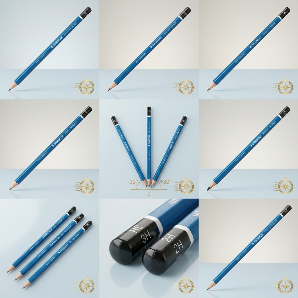 STAEDTLER Mars Lumograph – Crayon graphite 3H, réf. 100-3H-35 — vue du produit 5