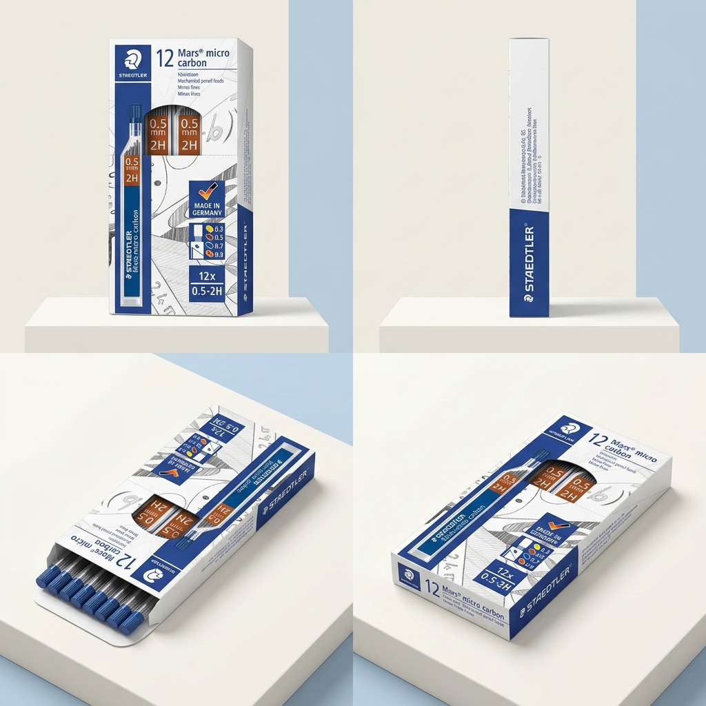 STAEDTLER Mars micro – Mines 0,5 mm 2H, réf. 250-05-2H-02 — vue du produit 5