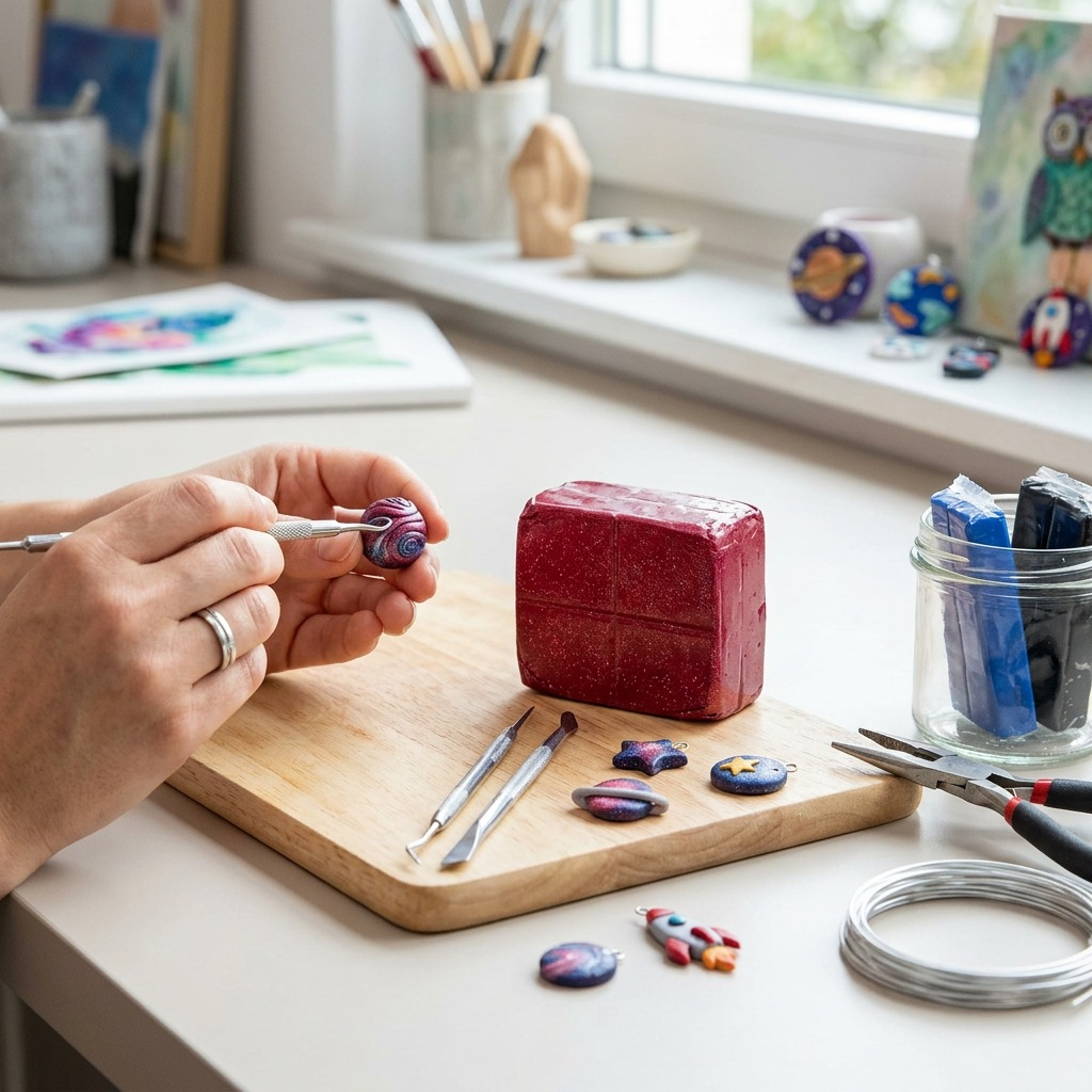 FIMO Effect Galaxy – Pâte rouge 57 g, réf. 8010-202 — vue 4