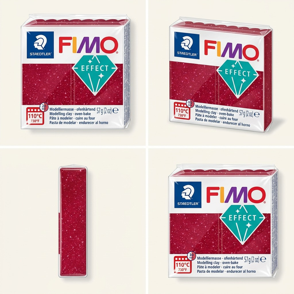FIMO Effect Galaxy – Pâte rouge 57 g, réf. 8010-202 — vue 5