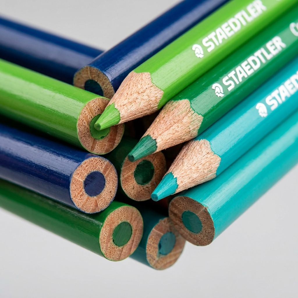 STAEDTLER crayons couleur permanents, réf. 1278CC48A602 — gros plan des détails