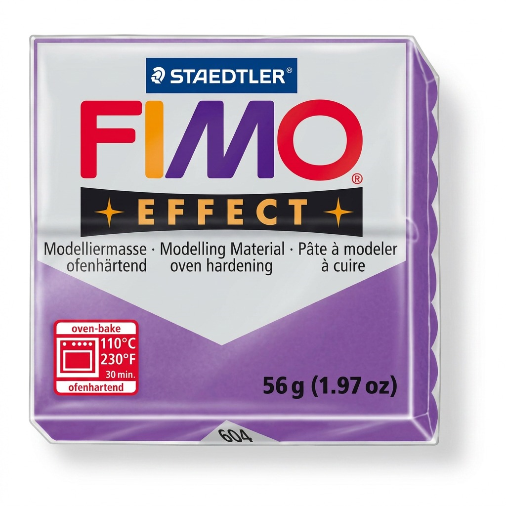 FIMO Effect – Pâte violette 57 g, réf. 8020-604 — vue sur fond clair