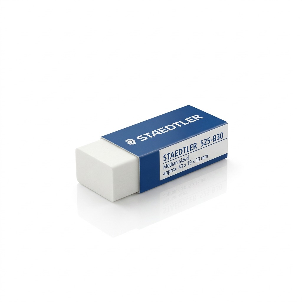 STAEDTLER – Mini-gomme à effacer sans PVC, réf. 525-B30 — vue sur fond clair