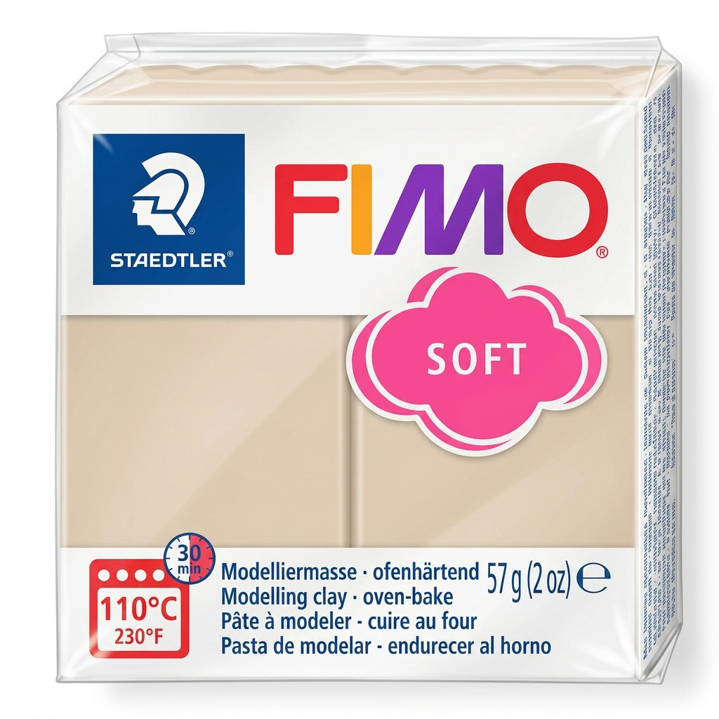 FIMO Soft – Pâte Sahara 57 g, réf. 8020-70 — vue de l’emballage