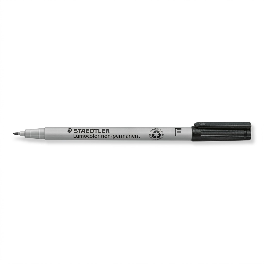 STAEDTLER Lumocolor – Marqueur noir non permanent fin, réf. 316-9-10 — vue du produit sur fond clair
