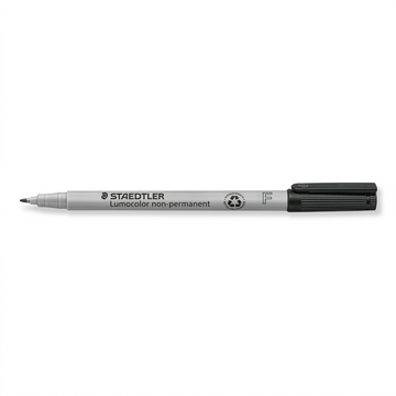 STAEDTLER Lumocolor – Marqueur noir non permanent fin, réf. 316-9-10 — vue du produit sur fond clair