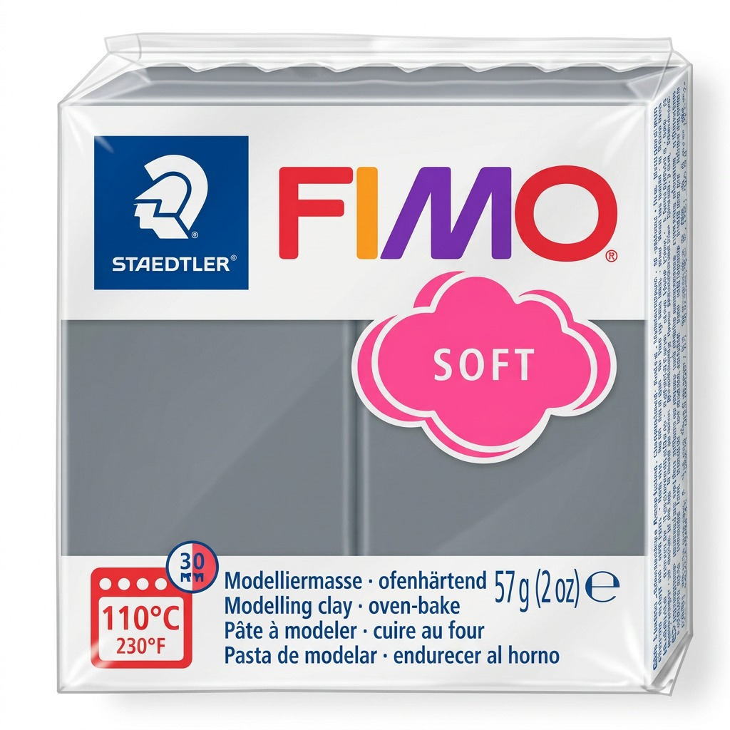 FIMO Soft – Pâte gris orageux 57 g, réf. 8020-T80 — vue 1