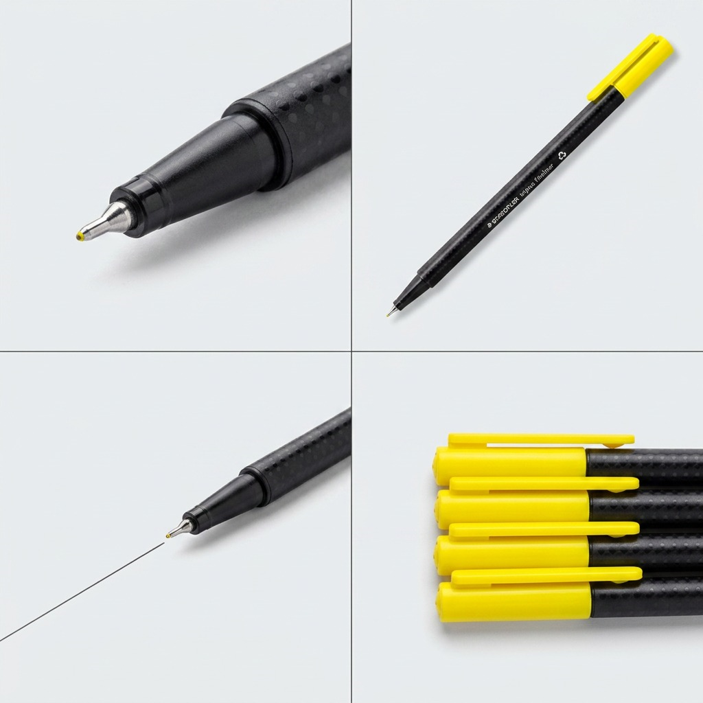 STAEDTLER triplus fineliner – Fineliner 0, réf. 334-1-A7 — gros plan des détails