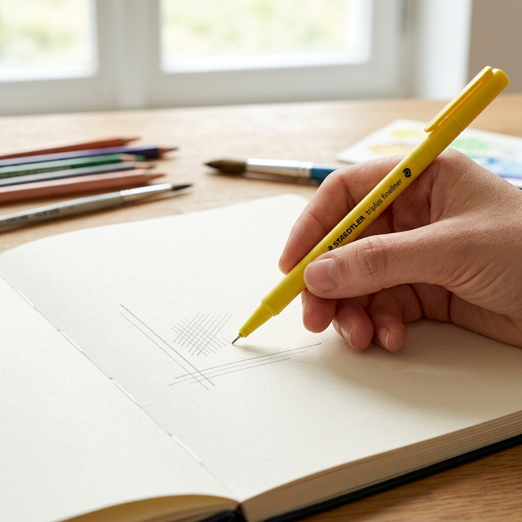 STAEDTLER triplus fineliner – Fineliner 0, réf. 334-1-A7 — gros plan des détails