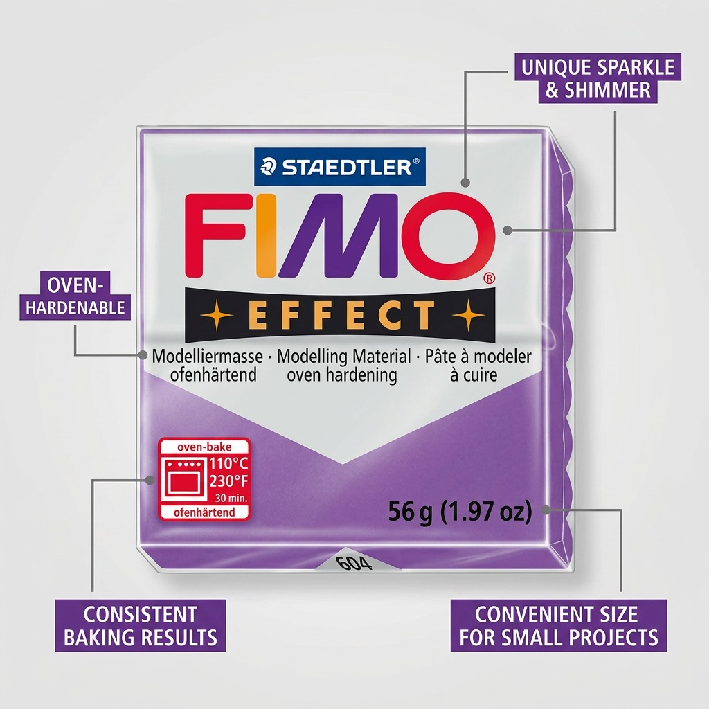 FIMO Effect – Pâte violette 57 g, réf. 8020-604 — vue 6