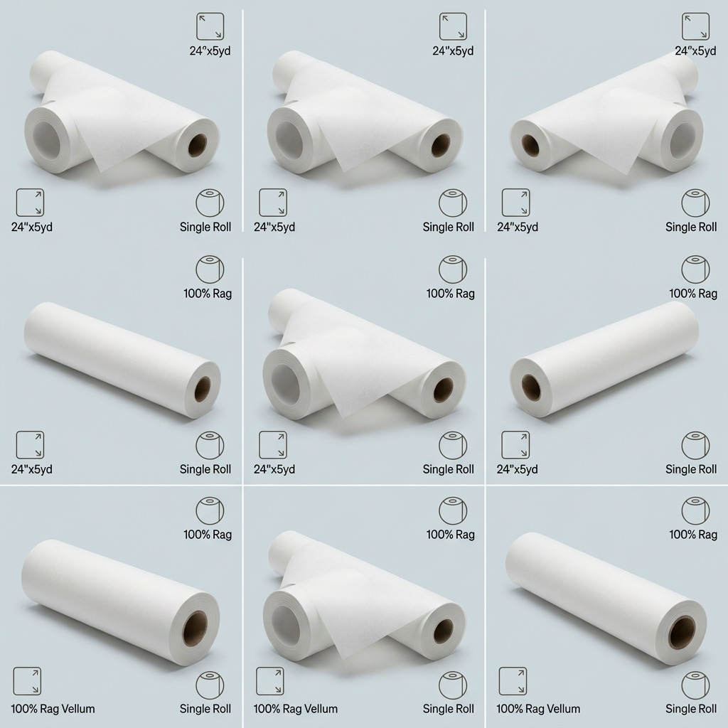 STAEDTLER – Rouleau de vélin uni 24 po × 5 verges, réf. 946-245R-NA — vue 5