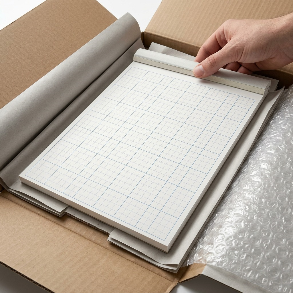 STAEDTLER – Bloc de papier quadrillé 8,5 × 11 po, réf. 937-811P4-02 — vue de l’emballage