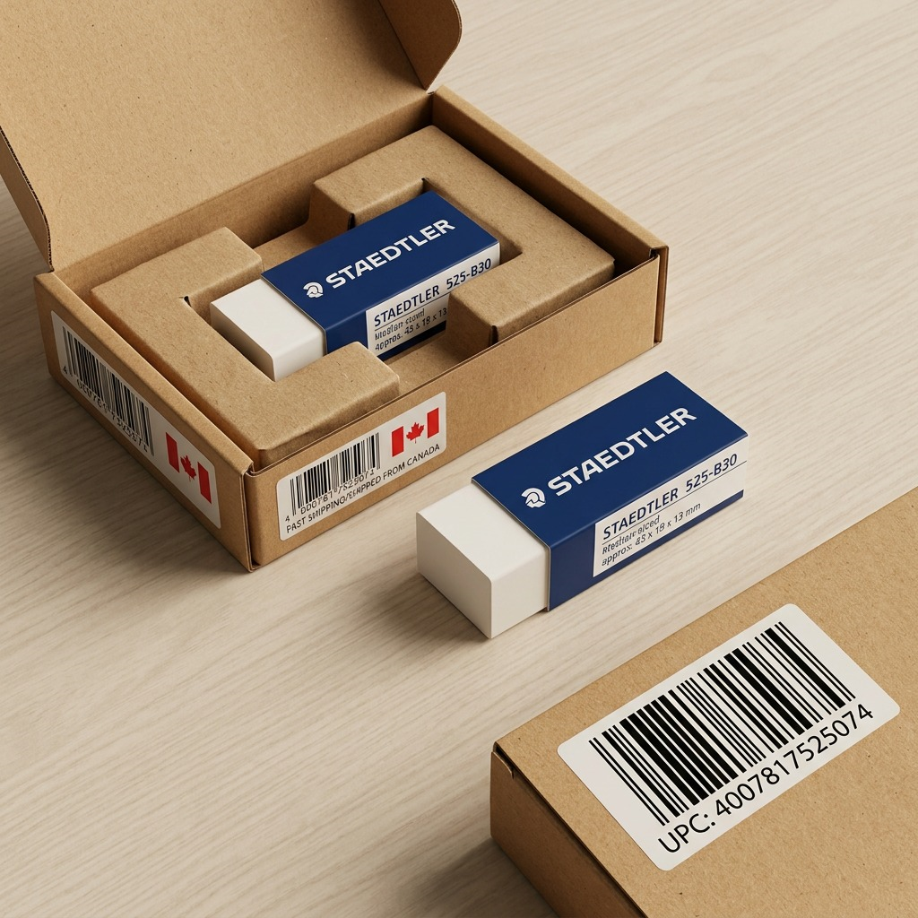 STAEDTLER – Mini-gomme à effacer sans PVC, réf. 525-B30 — vue rapprochée des détails
