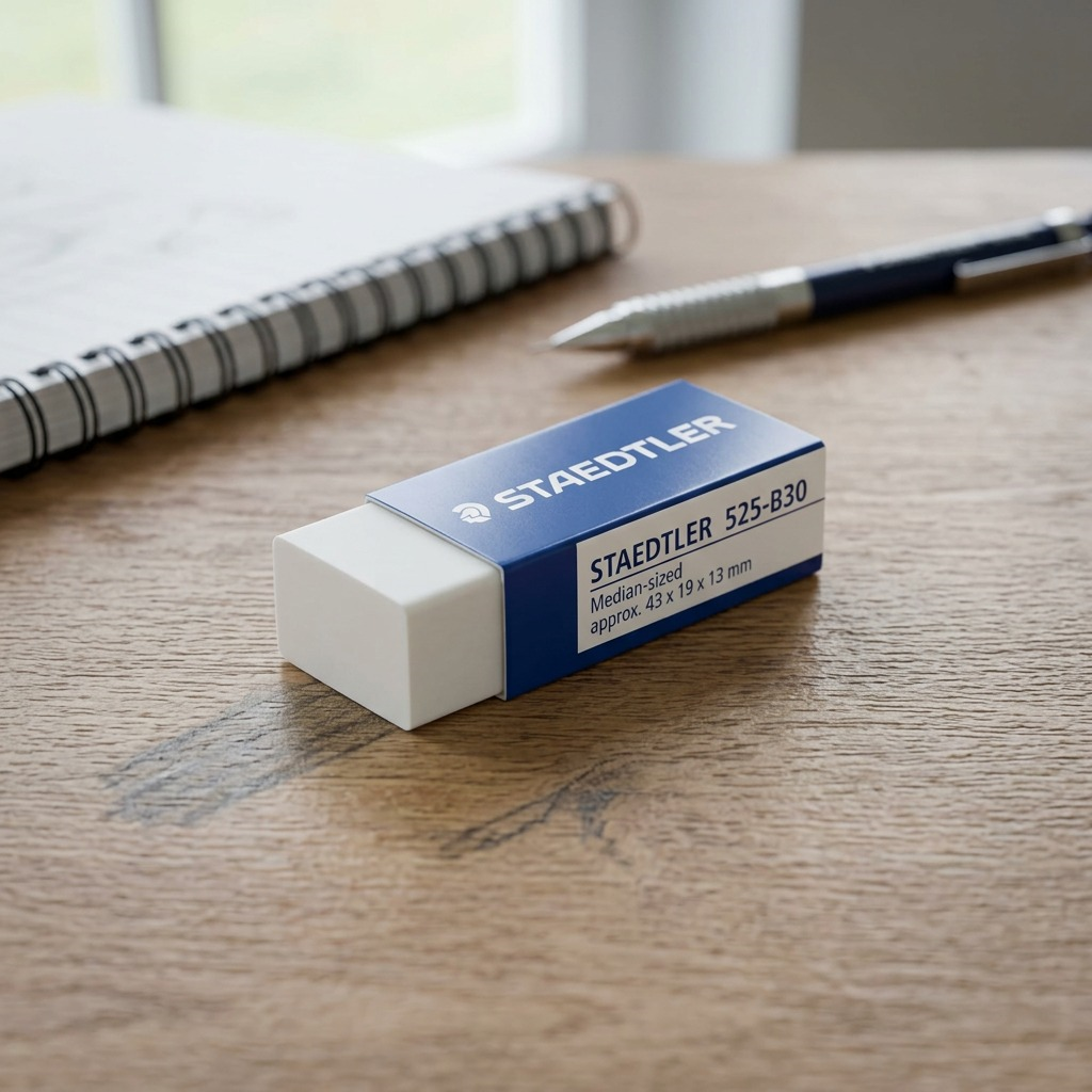 STAEDTLER – Mini-gomme à effacer sans PVC, réf. 525-B30 — vue en utilisation
