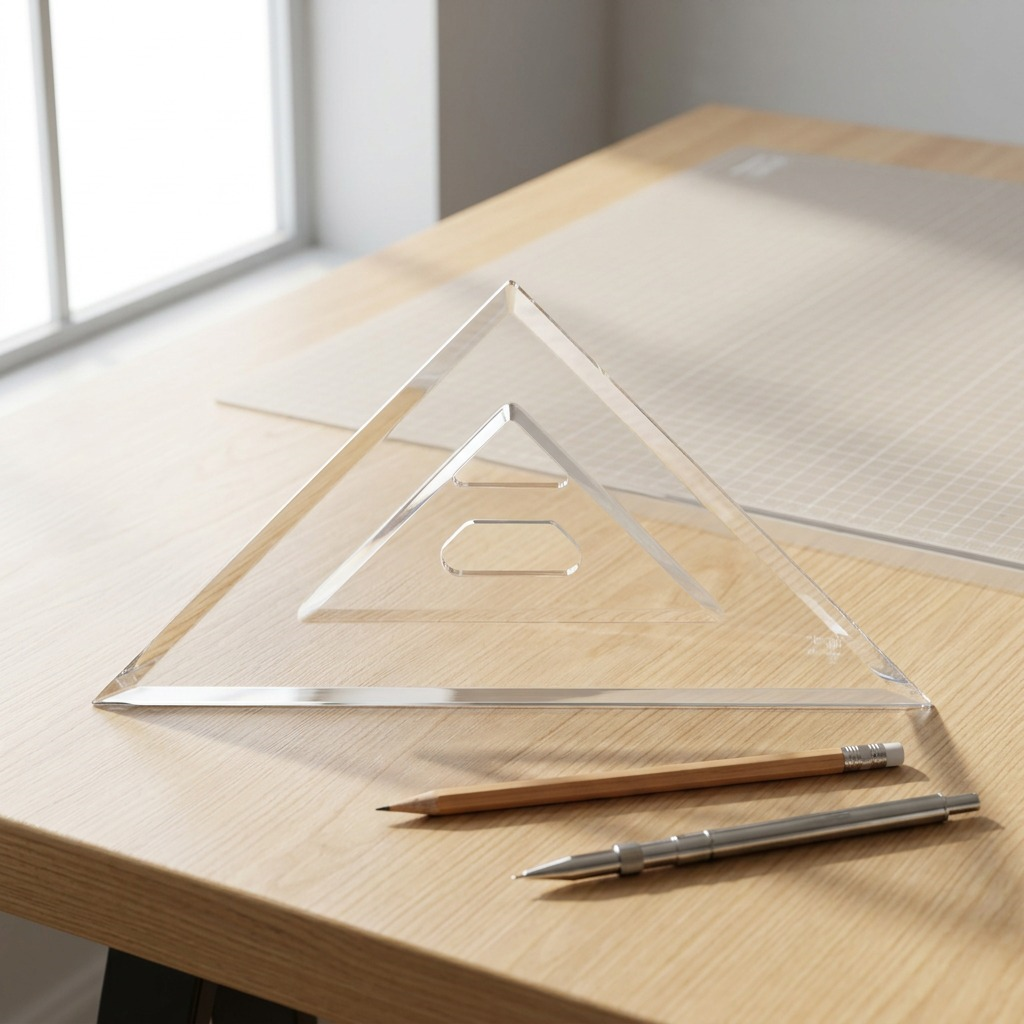 STAEDTLER – Équerre transparente 12 po, 45°/90°, réf. 964-12-45-NA — vue 2