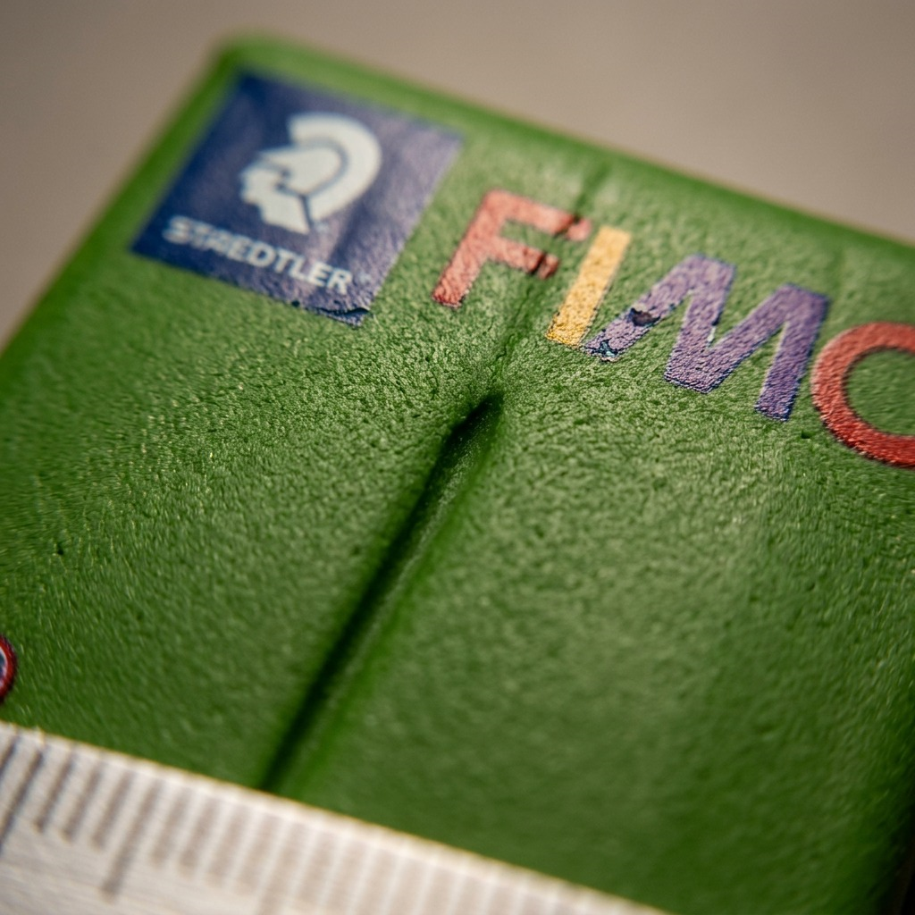 FIMO Professional – Pâte vert feuille 57 g, réf. 8040-57 — vue de détail