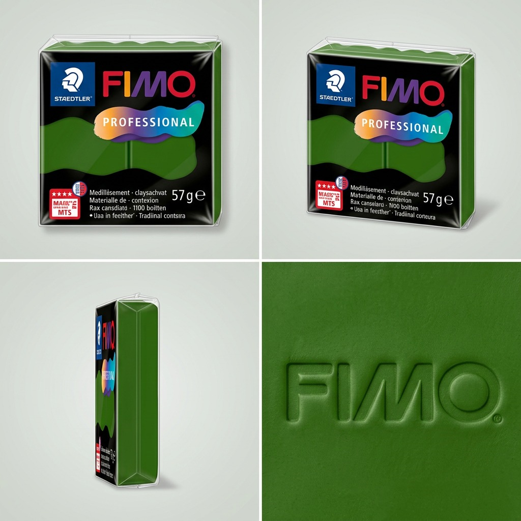 FIMO Professional – Pâte vert feuille 57 g, réf. 8040-57 — vue 5