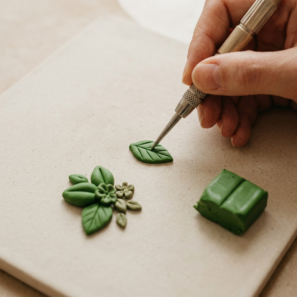 FIMO Professional – Pâte vert feuille 57 g, réf. 8040-57 — vue de détail