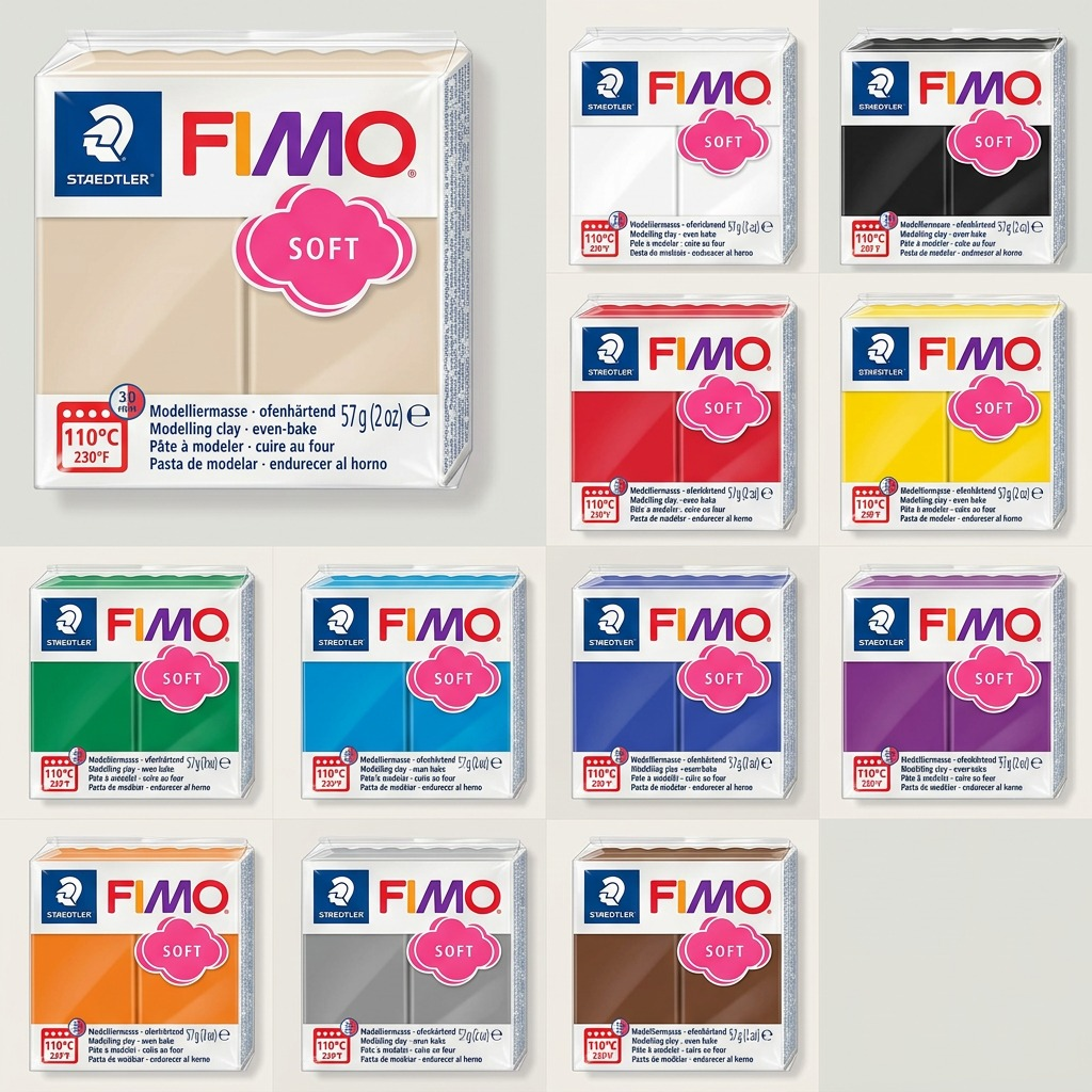FIMO Soft – Pâte Sahara 57 g, réf. 8020-70 — vue de l’emballage