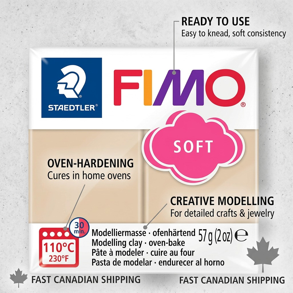 FIMO Soft – Pâte Sahara 57 g, réf. 8020-70 — vue 6