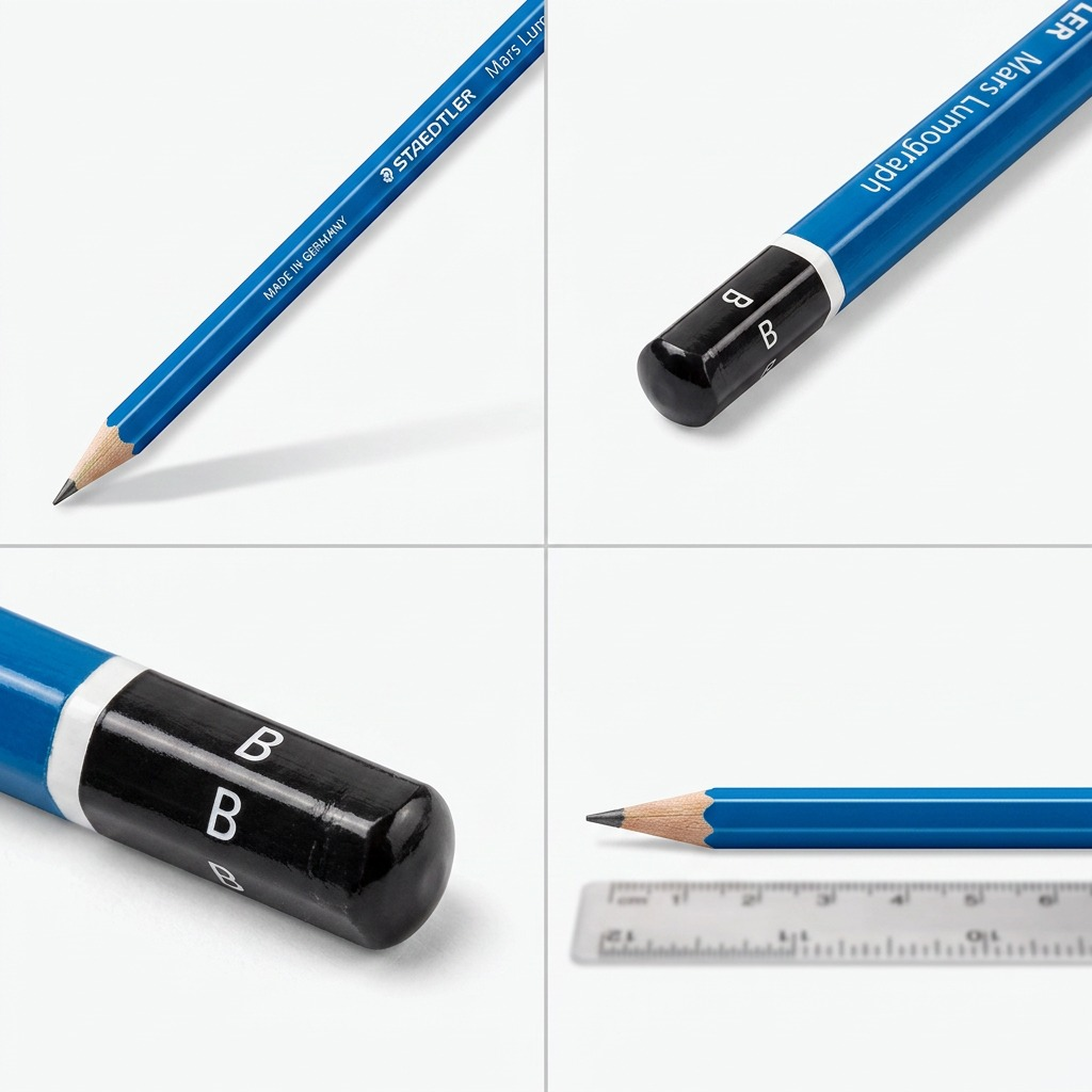 STAEDTLER Mars Lumograph – Crayon graphite B, réf. 100-B-M — vue du produit 5