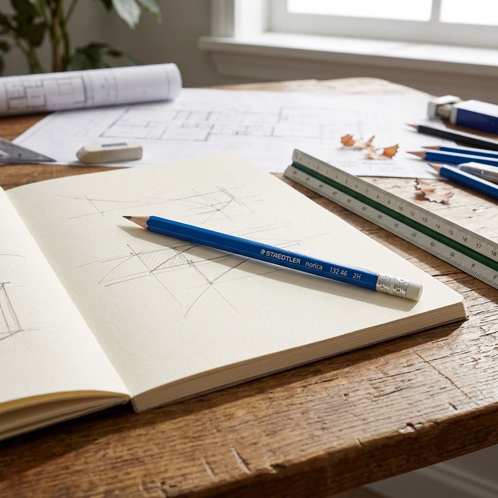 STAEDTLER Norica – crayons graphite 2H, réf. 132462HC1202 — vue du produit 4