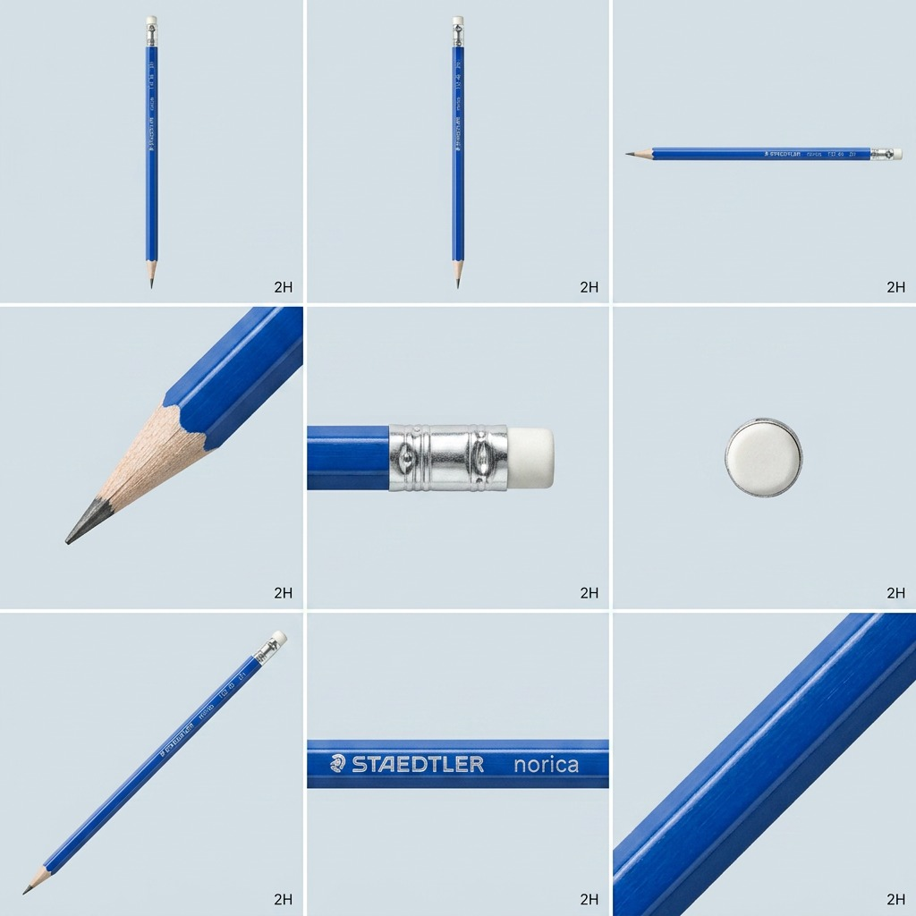 STAEDTLER Norica – crayons graphite 2H, réf. 132462HC1202 — vue du produit 5