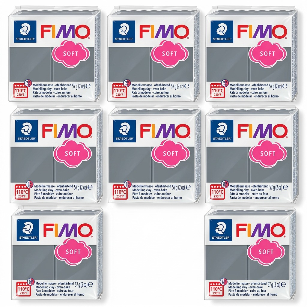 FIMO Soft – Pâte gris orageux 57 g, réf. 8020-T80 — vue 5