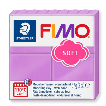 FIMO Soft – Pâte lavande 57 g, réf. 8020-62 — vue 1