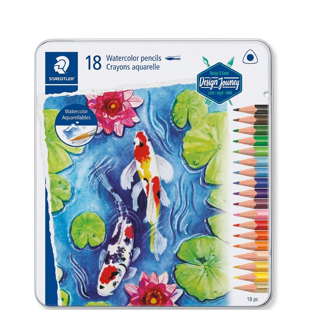 STAEDTLER 18 crayons aquarellables, 3 mm, réf. 12781M18A6 — vue du produit 1