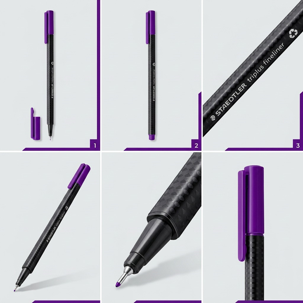 STAEDTLER triplus fineliner – Fineliner 0,3 mm violet, réf. 334-6-A7 — vue 5