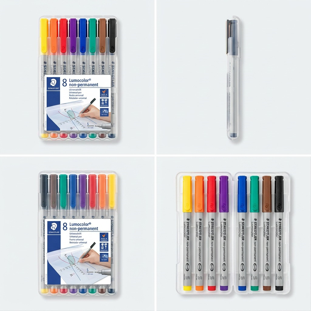 STAEDTLER Lumocolor – 8 marqueurs effaçables superfins, réf. 311-WP8-10 — vue du produit 5