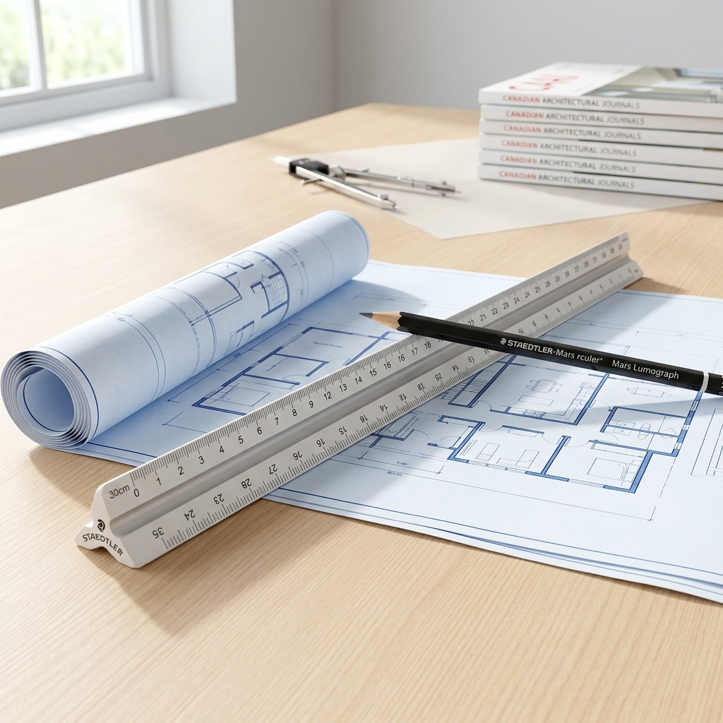 STAEDTLER – Règle triangulaire d’architecte 30 cm, réf. 98718-1 — gros plan