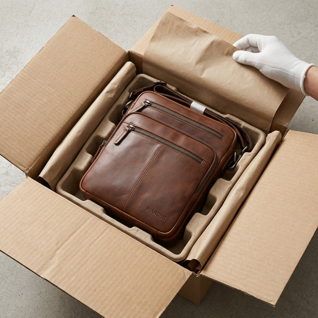 Grand sac unisexe brun – Mancini, référence 1410-06-BROWN