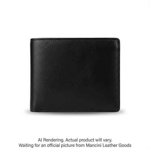 Portefeuille classique pliant noir – Mancini, référence 52152-BLACK
