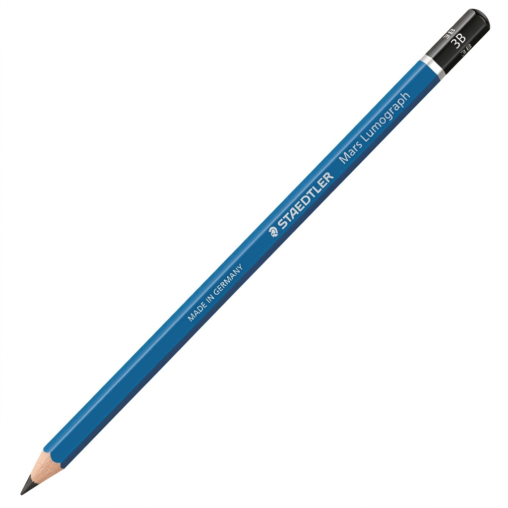STAEDTLER Mars Lumograph – Crayon graphite 3B, réf. 100-3B-35 — vue du produit sur fond clair