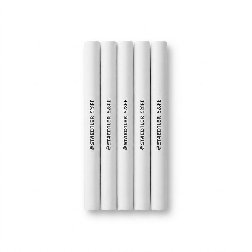 STAEDTLER – Lot de 5 recharges pour gomme rétractable 528 11, réf. 528REBK5A6 — vue sur fond clair