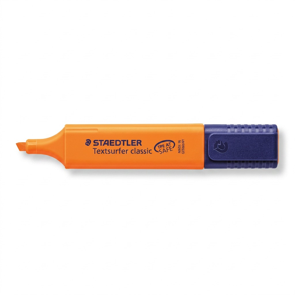 STAEDTLER Textsurfer classic – Surligneur fluorescent orange, référence 364-4-03 — vue sur fond clair