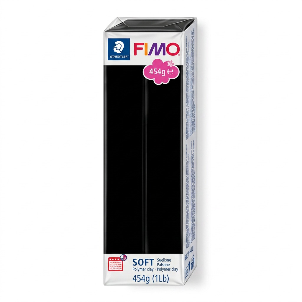 FIMO Soft – Pâte noire 454 g (1 lb), réf. 8021-9-LU — vue 1