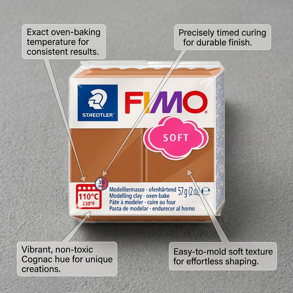 FIMO Soft – Pâte cognac 57 g, réf. 8020-76 — vue 6