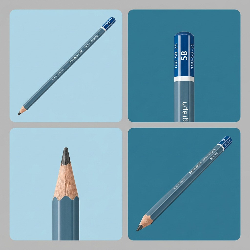 STAEDTLER Mars Lumograph – Crayon graphite 5B, réf. 100-5B-35 — vue du produit 5