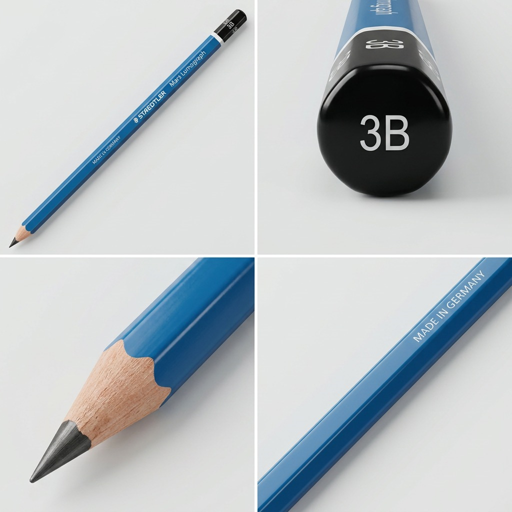 STAEDTLER Mars Lumograph – Crayon graphite 3B, réf. 100-3B-35 — vue du produit 5