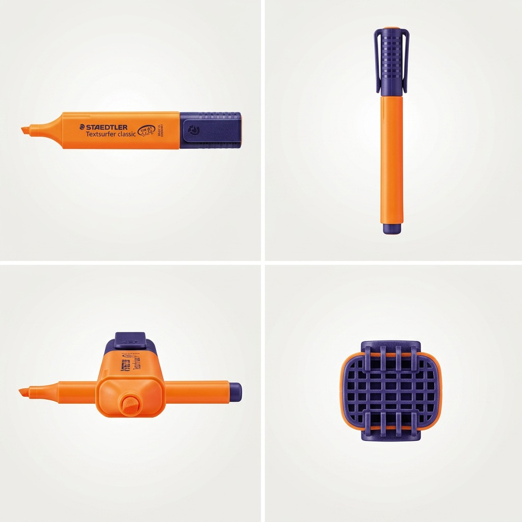 STAEDTLER Textsurfer classic – Surligneur fluorescent orange, référence 364-4-03 — gros plan