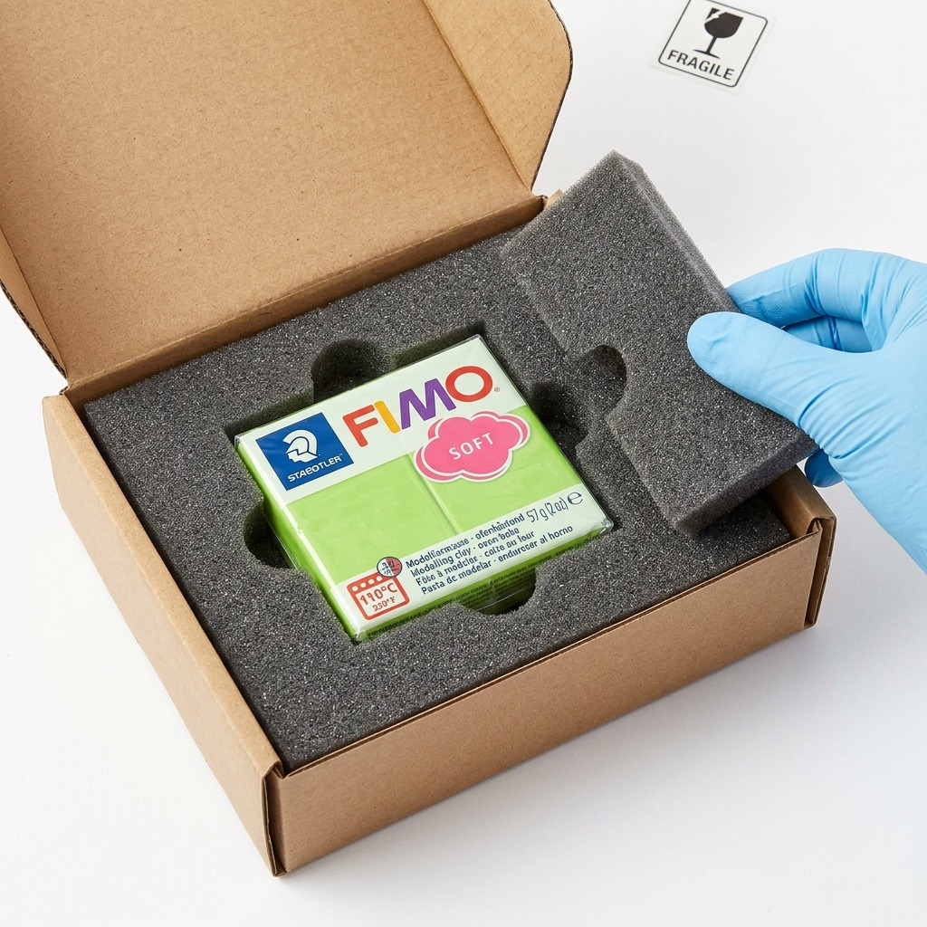 FIMO Soft – Pâte vert pomme 57 g, réf. 8020-50 — vue de l’emballage