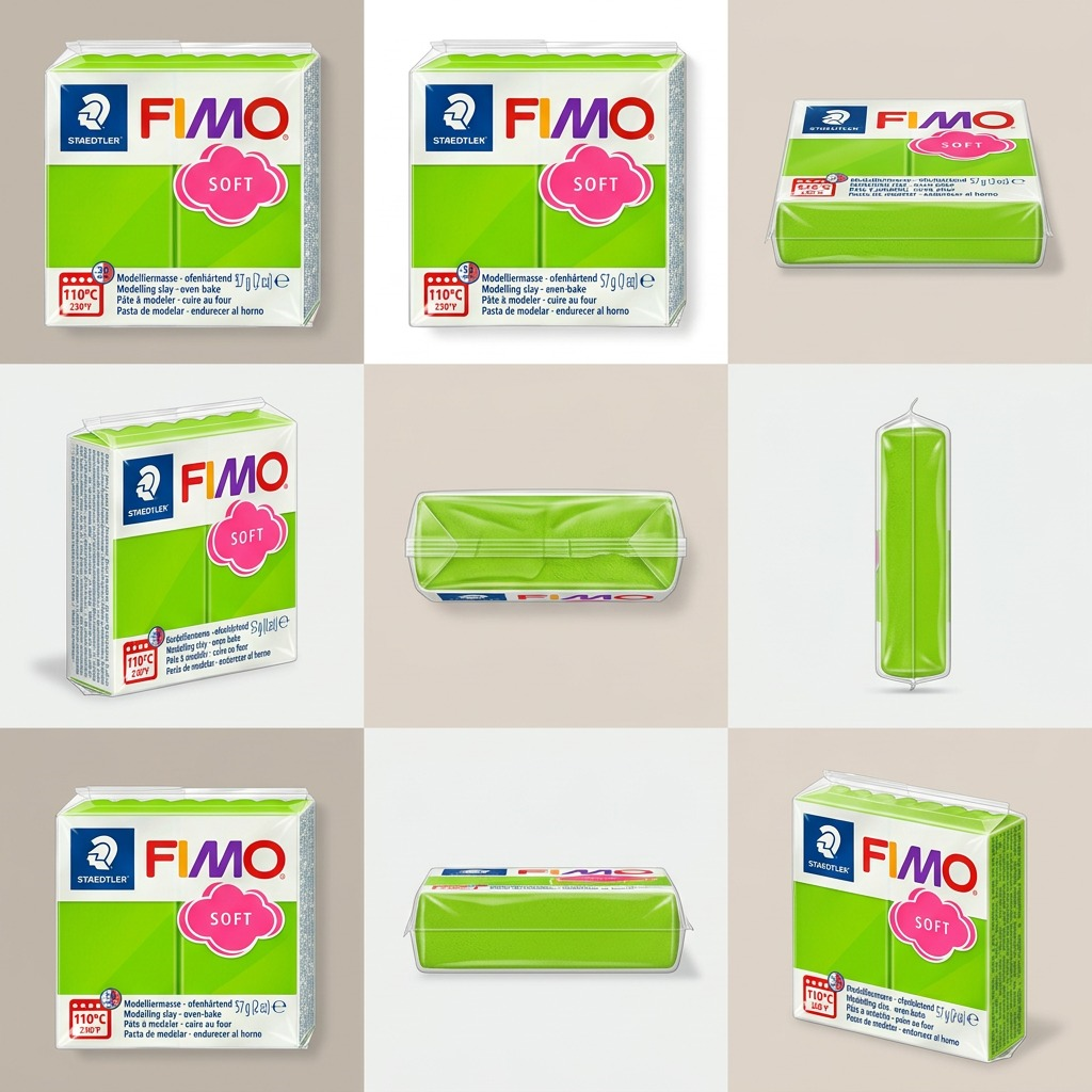 FIMO Soft – Pâte vert pomme 57 g, réf. 8020-50 — vue 5