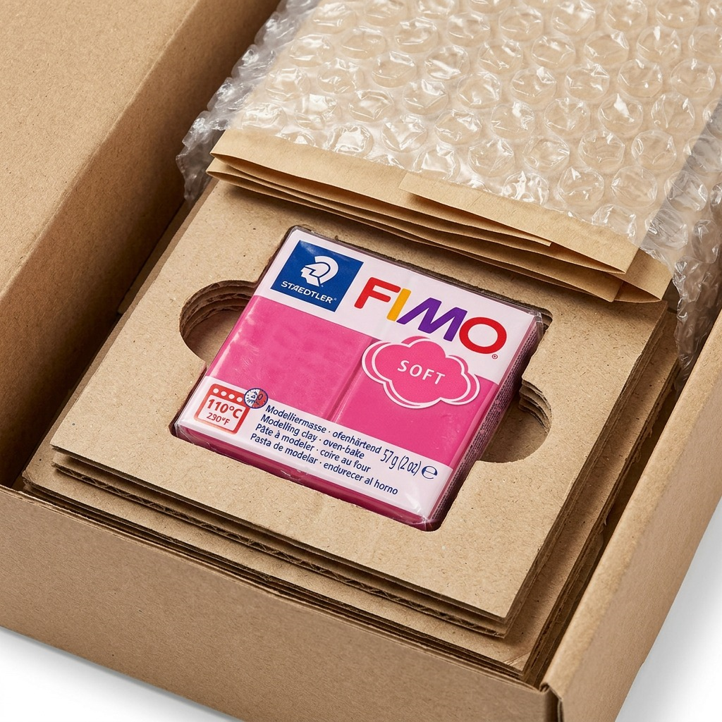 FIMO Soft – Pâte framboise 57 g, réf. 8020-22 — vue rapprochée