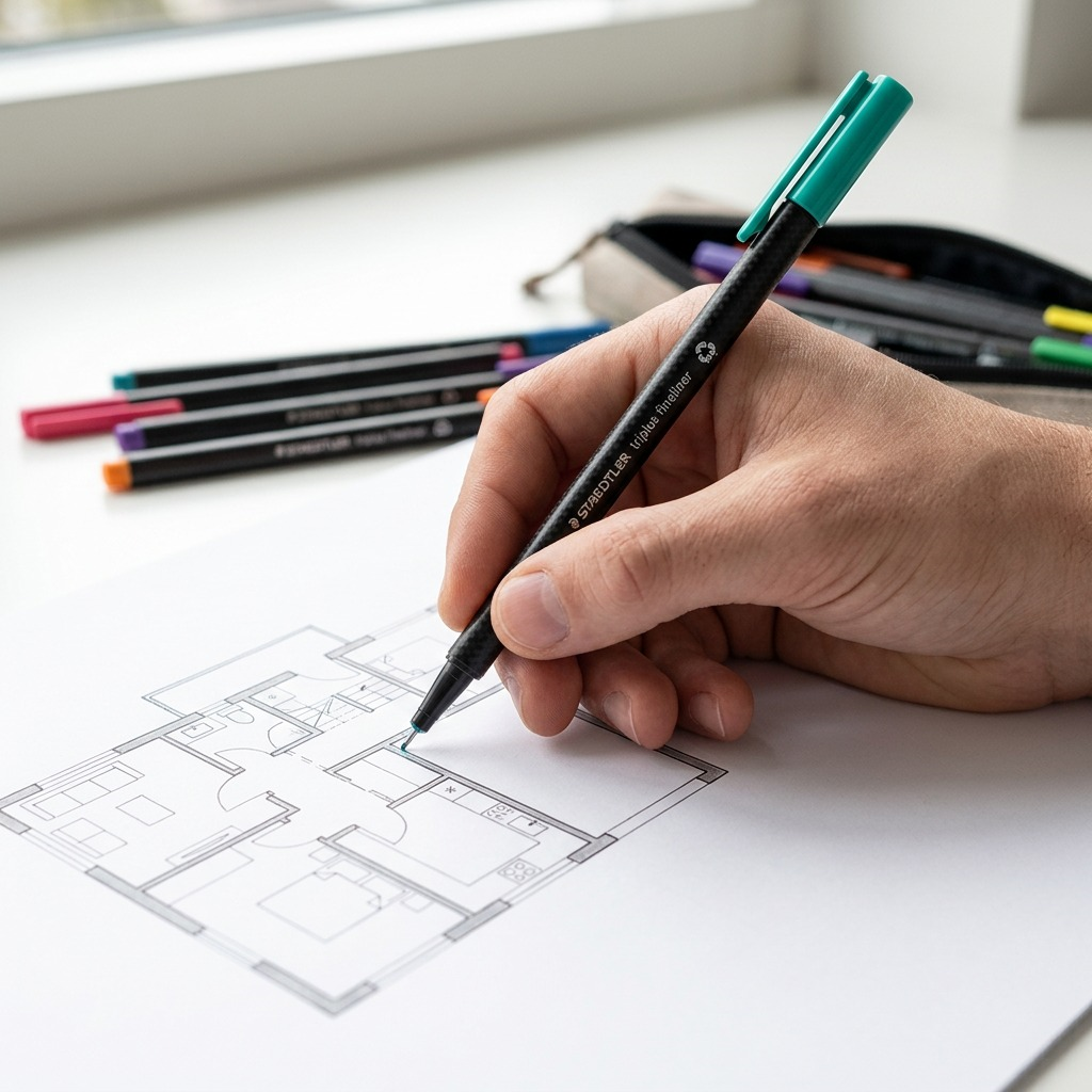 STAEDTLER triplus fineliner – Fineliner 0,3 mm vert foncé, réf. 334-54-A7 — détail du produit