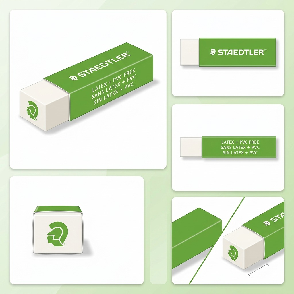 STAEDTLER – Gomme blanche avec motif Mars vert, réf. 525C05LSA6 — vue 6
