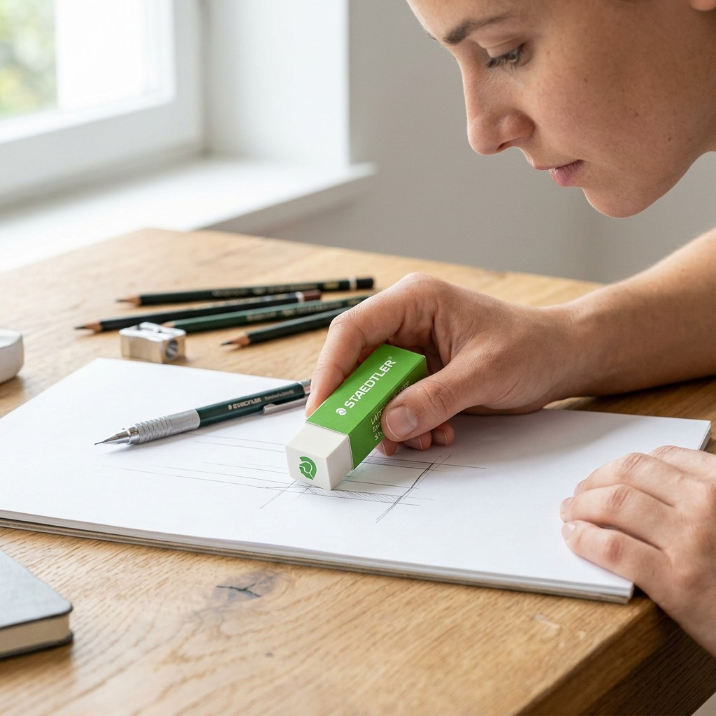 STAEDTLER – Gomme blanche avec motif Mars vert, réf. 525C05LSA6 — vue 5